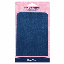 Trouser Mending Repair Patches - Iron On Cotton Twill - Hemline 10cm x 15cm H690