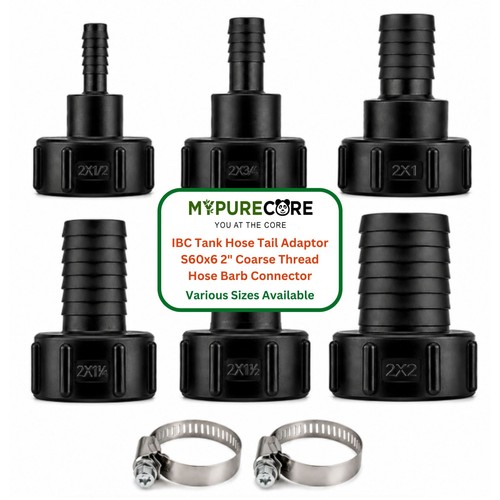 Ibc tank hose tail - tank, adaptor