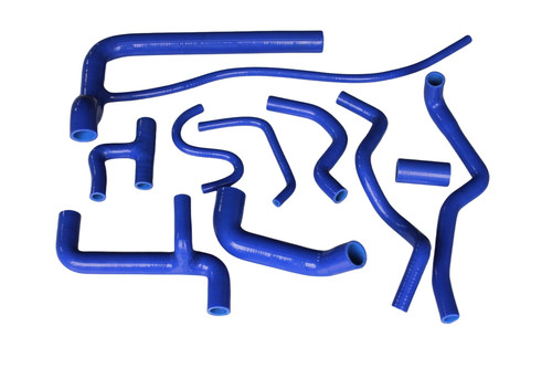 Blue silicone coolant hose fit - blue,