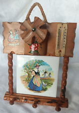 Vintage Wooden Barometer Wall Decor - Ornate Carved Frame, Antique Weather Gauge