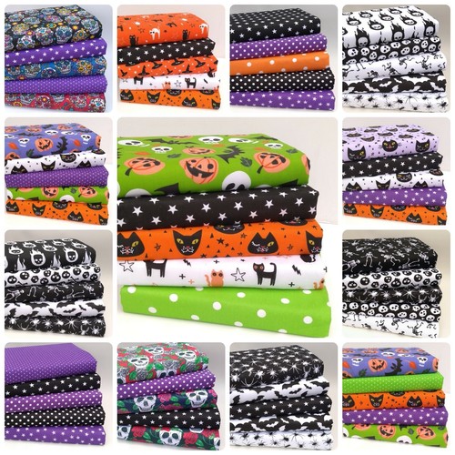 Halloween fabric bundles fat - halloween,