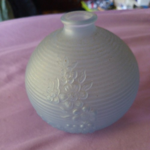 Blue satin glass - satin, with
