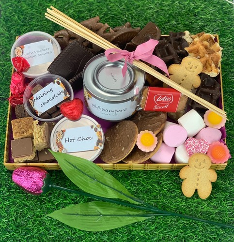 Chocolate hamper fondue - hamper, burner