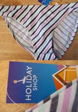 UK Size:10  (Tesco's) F&F Multi Stripe Bikini Swimming Bottoms tagged £5.00