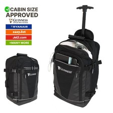 RyanAir Approved Guinness 3-in-1 Cabin Backpack with Wheels, 40x25x20cm Luggage