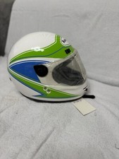 Kawasaki By FM Model Grand Prix Vintage Motorcycle Helmet Brand New Size XS 