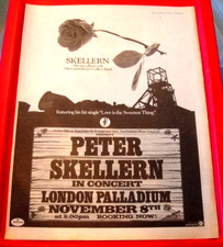 Peter Skellern Concert Vintage ORIGINAL 1978 Press/Magazine ADVERT Poster-Size