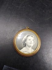 Vintage/Antique Rolled Gold Photo Locket Pendant Double Sided Large Size