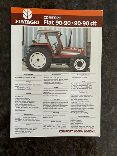 Fiat tractor leaflet - fiat, 90-90