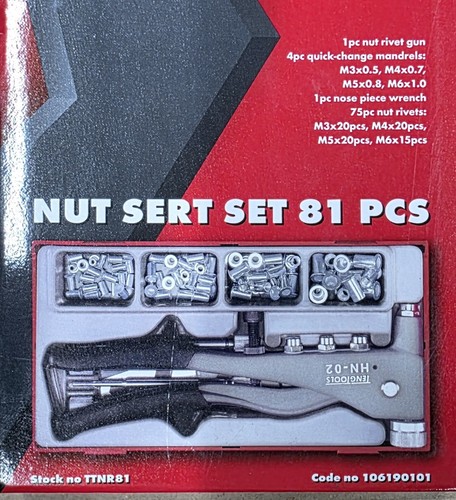 Teng tools nutsert gun set - teng, tt1