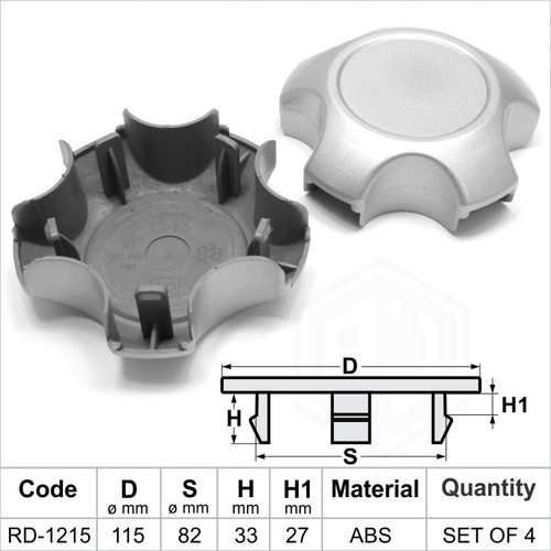 Alloy wheel centre caps - , center