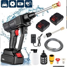Cordless Electric High Pressure Water Spray Car Gun Portable Washer Cleaner Yard