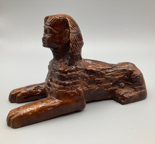 Vintage resin sphinx figurine - vintage,