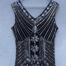 Clothin Beaded Flapper Dress