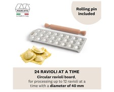 Ravioli Maker Tray (Pasta Stamp Cutter Mould) - Round/Square/Triangle - Gift Box