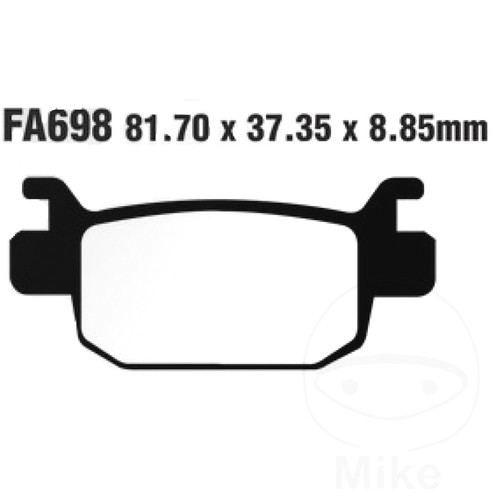 Ebc brake pads standard fa698 - ebc,