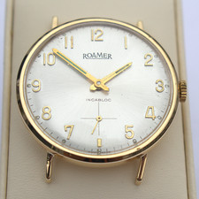 Vintage Roamer 9ct Gold Dress Watch | Manual Wind | Swiss Made | Incabloc | 1950