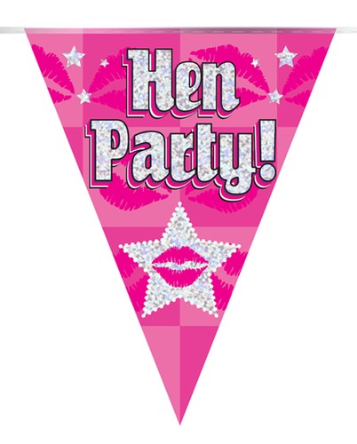 Hen party bunting decoration - party,