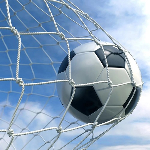 6ft white football goal - 12,