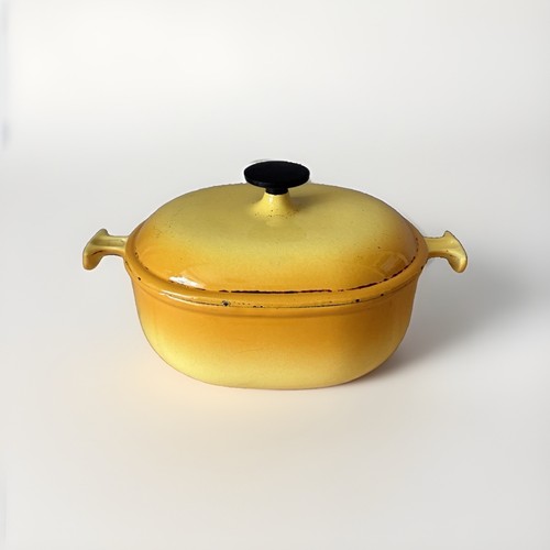 Creuset yellow vintage 21 - creuset,