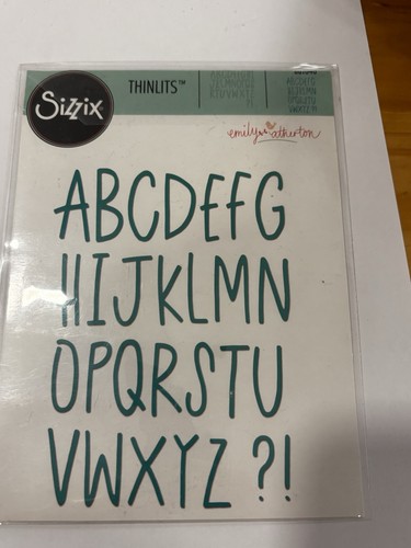 Sizzix thinlits alphabet - sizzix,