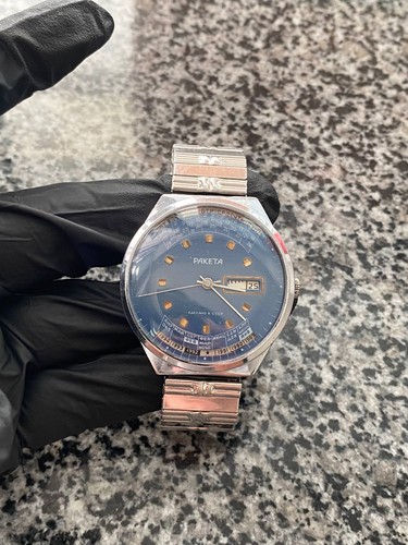 Vintage raketa calendar watch - vintage,