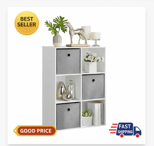 Cube white storage organizer - 6,
