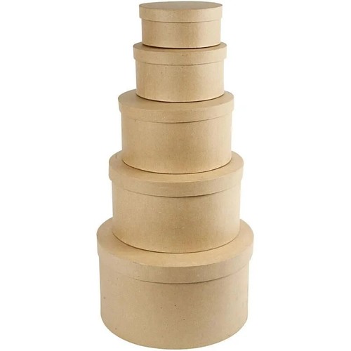 Round hat boxes with - with, lid