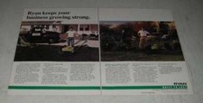 1988 Ryan Lawnaire IV Aerator and Mataway Overseeder Ad - Growing Strong