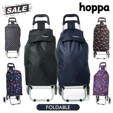 Hoppa Folding Shopping Cart Trolley Bag Wheeled Trolley - HUGE 47L/57L