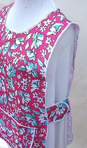Ladies floral tabards aprons - ladies,