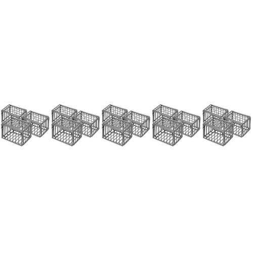 Mini grey plastic cage - cage, model