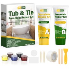 Ceramic Tile Repair Kit White - Waterproof Bath Enamel Repair Set 