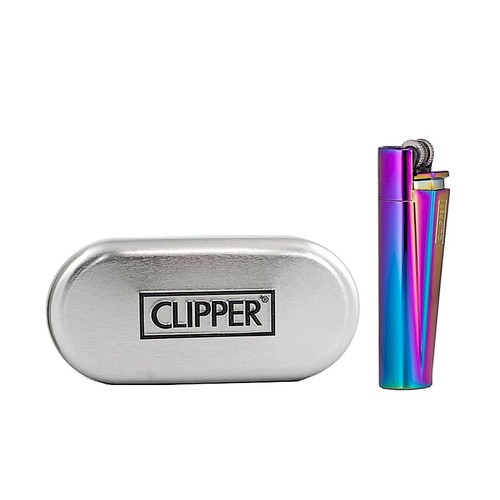 Metal icy rainbow clipper - metal,
