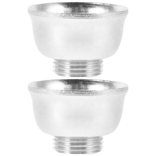 Silver metal beer bottle - silver,