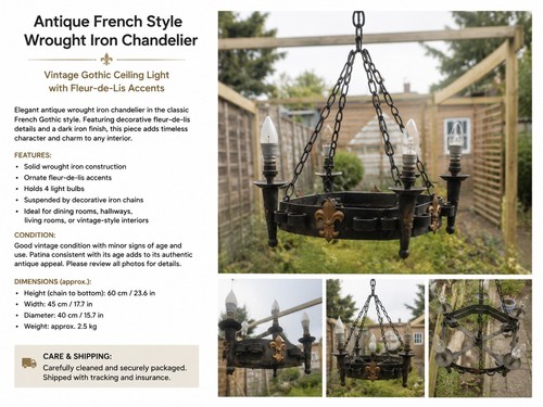 Vintage gothic wrought iron - vintage,