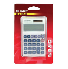 Sharp Silver 8-Digit Hand Held Pocket Calculator EL240SAB -FREE NEXTDAY DELIVERY