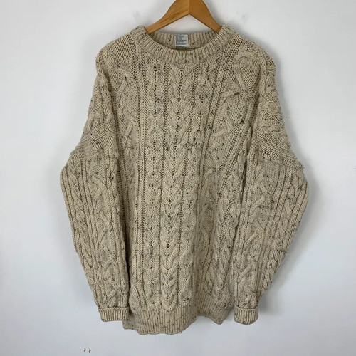 Vintage wool cable knit - cable, jumper