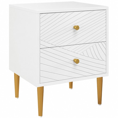 Elegant two drawer - elegant, bedside