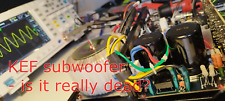 KEF PSW2000 2010 2500 Subwoofer NO SOUND n BUZZING NOISE LOOK b4 CERTIFIED YOURS