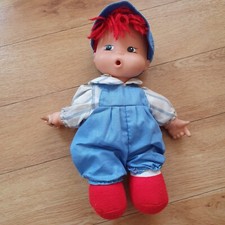 Vintage Jesmar Doll Boy Red Hair Dummy Suck Thumb Sucking blue ADULTS -NOT A TOY