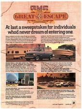1986 GM Print Ad Great Escape