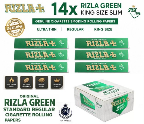 14x rizla green king - king, slim