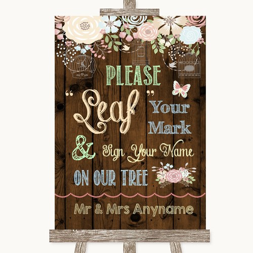 Rustic floral wood fingerprint - wood,