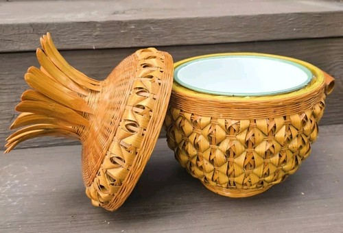 Vintage coastal woven rattan - vintage,