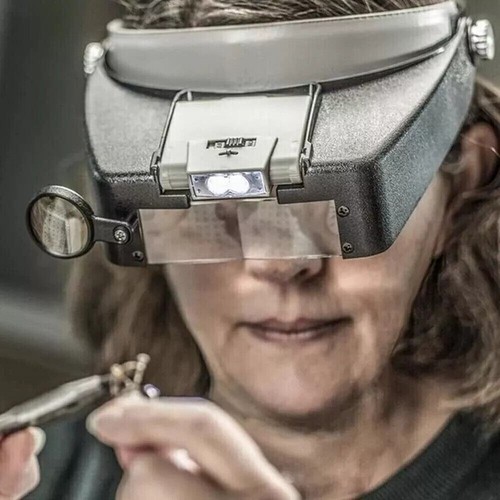 Headband visor magnifier head - magnifier,