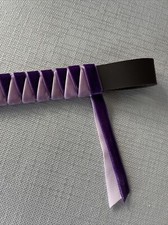 13.5” Purple velvet ribbon