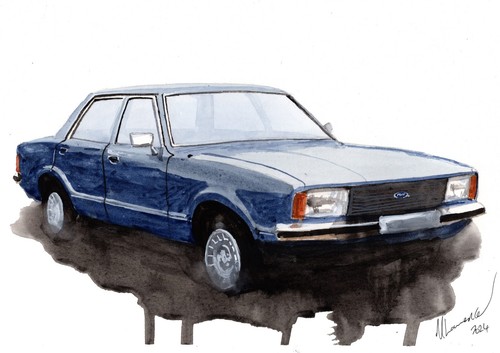 Painting ford cortina - cortina, mk
