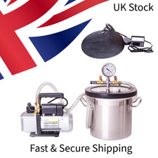 18L Forge Vacuum Chamber - Pro Kit - 2.5cfm Pump & Heat Mat - 350x200mm