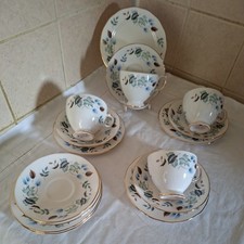 Colclough Linden  TEA SET 12